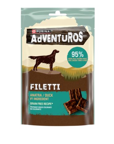 Purina Adventuros Filetti Σνακ Σκύλου με Πάπια 70g